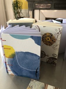 Carnet rigide aquarelle et steampunk